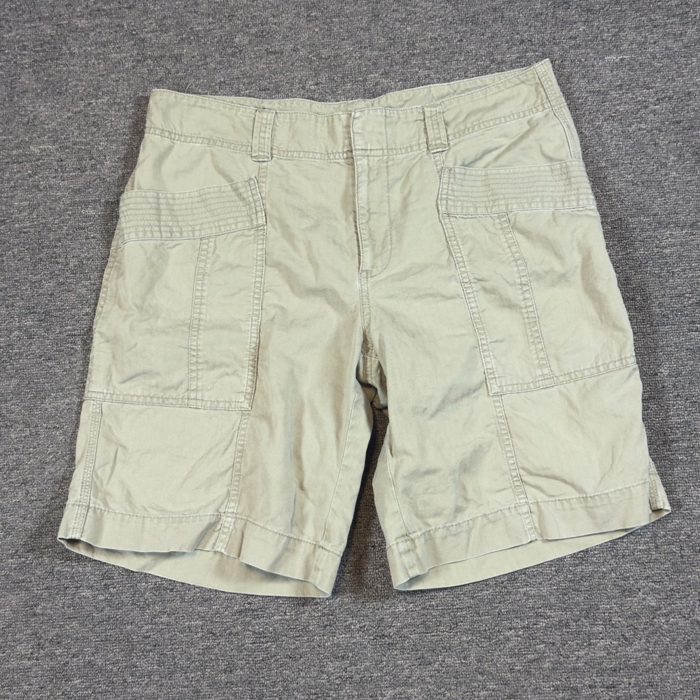 Ralph Lauren Beige Women's Bermuda Shorts Size 10 Classic Fit High Rise Casual